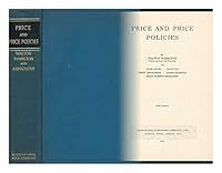 Price and Price Policies B0006D6MAS Book Cover