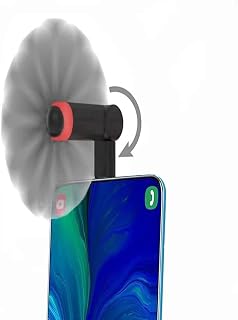 Wuedozue Google Pixel 3 Fan, 180 Rotating Portable USB-C Cool Cooler Mobile Phone Fan Compatible with Pixel 3/3XL/2/2XL/HTC/Huawei/LeEco/Sumsung/Essential PH-1 and More