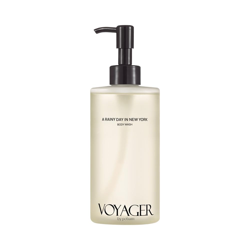 VOYAGER A Rainy day in New York Body Wash, Citrus with Basil, Woody Vetiver and Cloves, Forest & Fresh Scent, 10.14 Fl. Oz./300ml