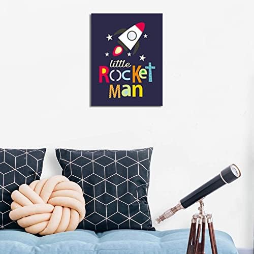 HPUINB Outer Space Art Prints for Nursery,Planet Rocket Wall Art Set of 3 (11.8x15.6'',Framed),Star Planet Canvas Poster,Inspirational Phrases Wall Art Ready to Hang for Kids Bedroom Home Decor Gift