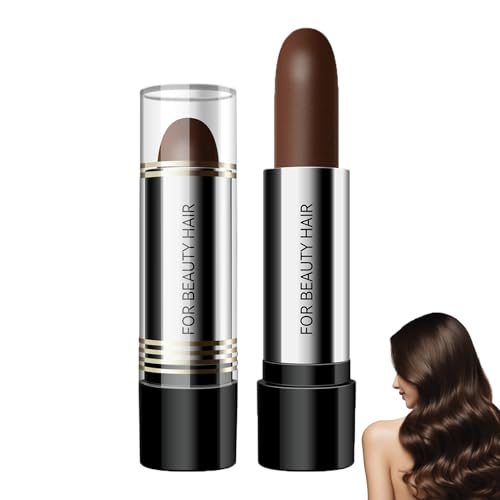 Root Cover Up Stick, Sofortige Grauhaarabdeckung, Braun Haarfarbe Stick, Ansatz-Ausbesserungshaarfarbe, Natürlich Haar Concealer für Haaransatz, Wurzeln & Seiten, Pflanzlich Formel, Einfache Anwendung