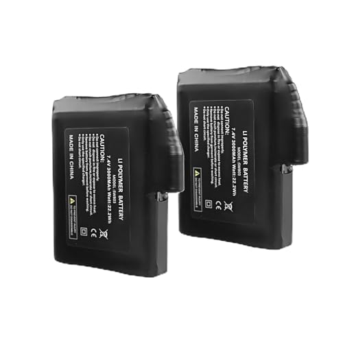 SAVIOR HEAT 7.4V 2200mAh/3000mAh Li-Polymer Rechargeable Batteries for Battery Heated Gloves Mittens Liners, Heated Socks 3000mAh Battery-2PCS
