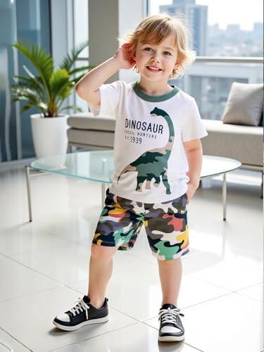 Image of Frogwill Boys Girls Shirts 3D Graphic T-Shirt Neon Clothes Short Sleeve Animal Print Tee 5-13 Years