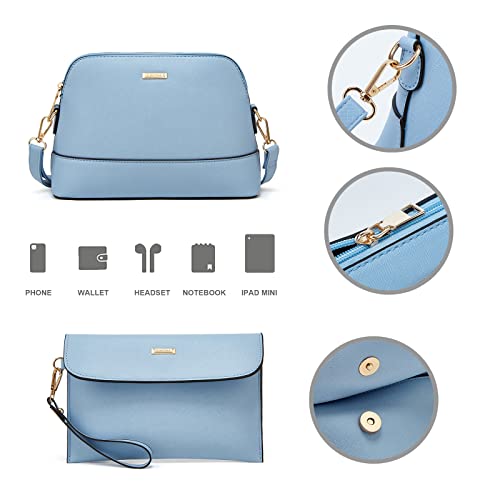 Image of Women Fashion Handbags Wallet Tote Bag Shoulder Bag Top Handle Satchel Purse Set 4pcs
