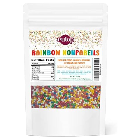Rulop Dairy Free Rainbow Sprinkles 200g Cover