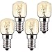 GLOWANTS 4 x Backofenlampe 25W 300 Grad E14 Dimmbar 2700K Warmweiße, Backofen Glühbirne 240V T25 Bis 300°C HitzebeständigeS Backofenlampe für Ofen, Salzkristalllampe, Mikrowelle, Lavalampe.