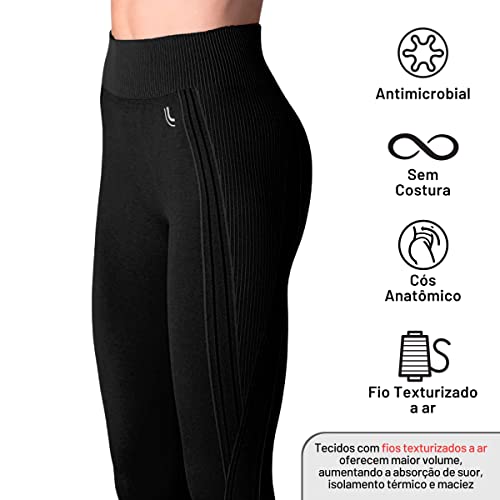 Calça legging Max, Lupo Sport, Feminino, Preto, M 4 41zdCosAuqL