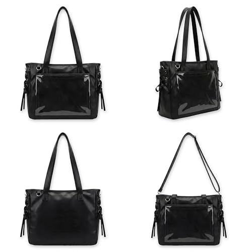 Bolso Cruzado Ita Grande Tote con Ventana Clara y Moños miniatura 6
