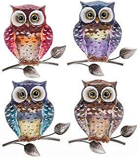Shudehill Giftware Bright Metallic Owl Small Plaque
