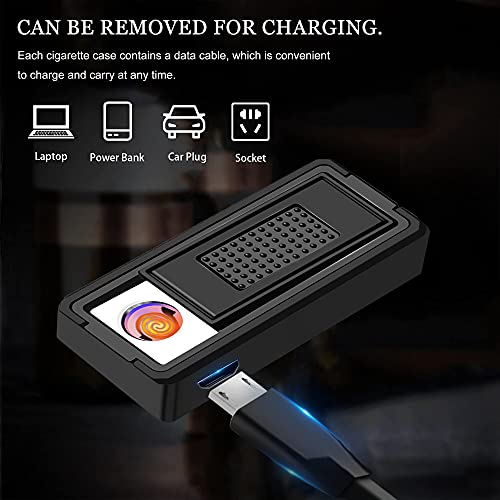 X-Lighter Xl079 Cigarette Case For 100'S King Size, With Tungsten Coil Lighter, Gift Package, Father's Day Gift For Men Dad #TOP3