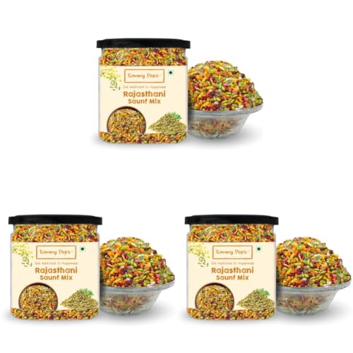 Image of Tummy Pops | Rajasthani Saunf Mix - 350gm Jar | Handmade & Sun-dried After Meal Digestives Mukhwas Mouth Fresheners, Sweet Fennel Seeds Saunf Mouth Fresheners | Hygienically Prepared & Packed