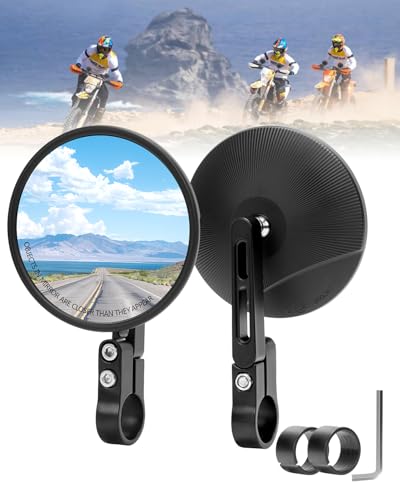 SUPAREE Motorrad Spiegel motorrad Spiegel e-geprüft Unten Motorrad Unterlenker spiegel 360°Drehbar Passend für Lenkerdurchmesser von 22 mm und 25,4 mm für Scooter Roller ATV (Stil A) SUPAREE Motorrad Spiegel motorrad Spiegel e-geprüft Unten Motorrad Unterlenker spiegel 360°Drehbar Passend für Lenkerdurchmesser von 22 mm und 25,4 mm für Scooter Roller ATV (Stil A)