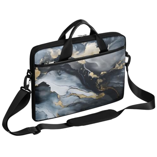 Bolsa slim para laptop 15'' negro con diseño abstracto miniatura 1