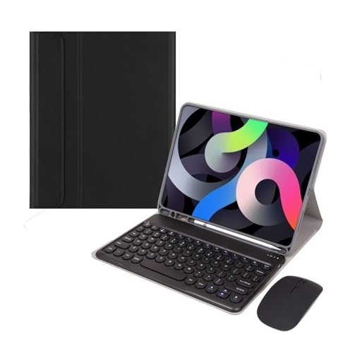Étui pour iPad Pro 13 2024 avec clavier magnétique noir et souris sans fil