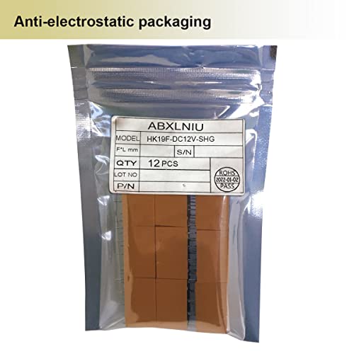 Mini relé PCB HK19F para proyectos electrónicos de 5V y 12V 6