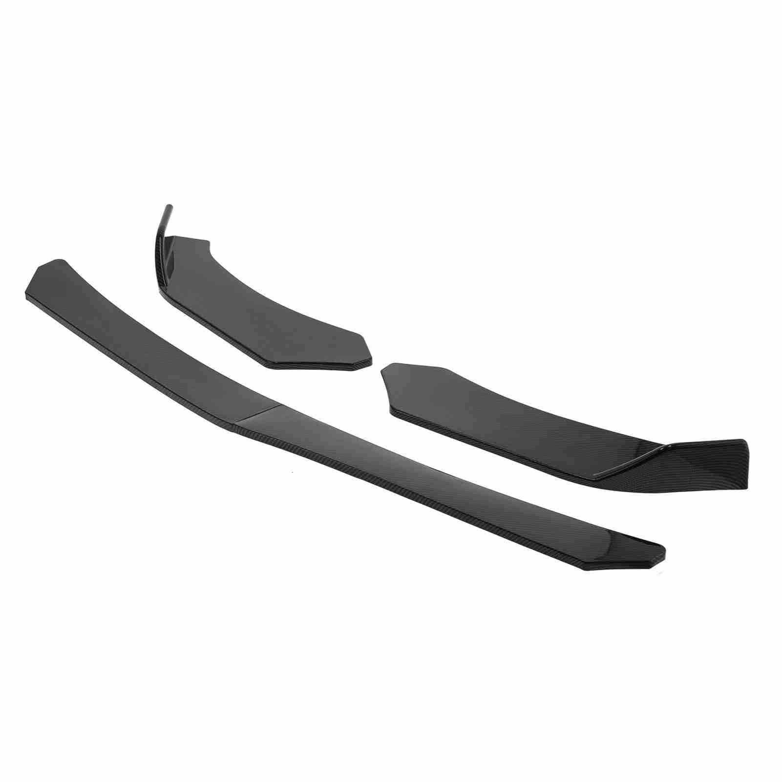 Generic Labbro del Paraurti Anteriore Splitter Anteriore in ABS da 177 Cm 4 Pezzi Stile Fibra di Carbonio Aggiunge Protezioni per Carico Aerodinamico Paraurti Facile da Installare per e Berlina