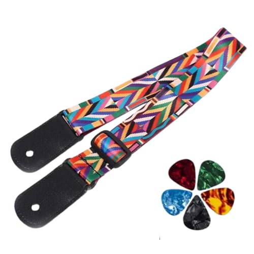 Image of DEVICE OF URBAN INFOTECH Guitar Strap Belt for Acoustic & Electric Guitar Adjustable Buckle Guitar Strap Modern Design Guitar Belt For Acoustic /Bass /Electric Guitars