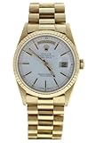 Rolex 18238 DayDate President 18k Yellow Gold Mens Watch White Stick Face (Certified Pre-Owned)