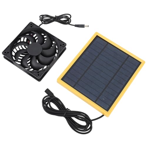 Ventilador de panel solar extractor de 20W impermeable exterior para gallineros 3