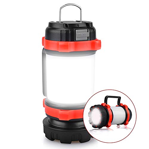 YIERBLUE Camping Lantern, Rechargeable LED Lantern IPX4 Waterproof 1000lm Lantern Flashlights, 4 in