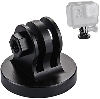 Aluminum Tripod Mount Adapter, 1/4 Tripod Adapter Compatible with GoPro Session, GoPro HEROFusion, GoPro NEW HERO /HERO8/7/6/5/4/3+/3/2/1, DJI OSMO Action, Xiaoyi Cameras