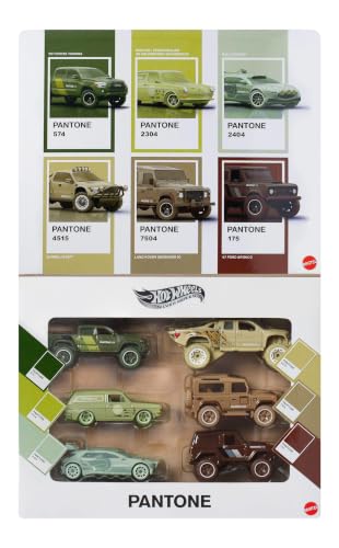Hot Wheels Pack 6 Coches Silver Series Pantone