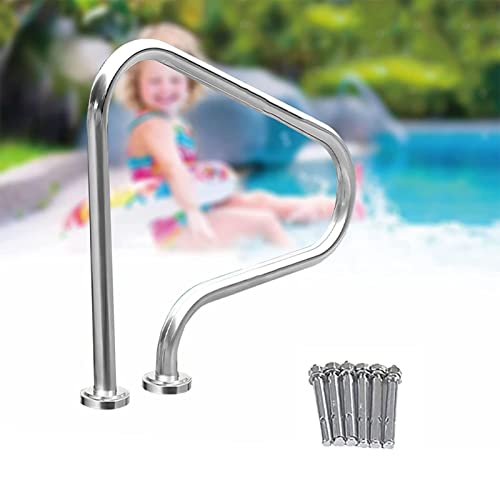 Barandilla para Piscina de Acero Inoxidable 80x27x80 cm miniatura 1