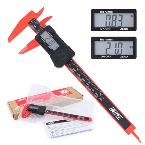 UNIPEC Digital Caliper 6 inch Digital Micrometer Caliper,ABS Body for Accurate Measurements with LCD Screen, Auto-Off Feature, Inch and Millimeter Conversion
