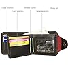 MOMODEER OP Wallet for Men Straw Hat Luffy Anime Wallet Faux Leather Slim Wallet Short Bifold Brown - Brown - Image 5