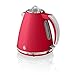 Price comparison product image Swan Retro 1.5 Litre Jug Kettle, Red, with 360 Degree Rotational Base, 3KW Fast Boil, Easy Pour, SK19020RN