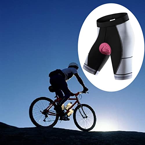 Fancyes Shorts para bicicleta respirável para ciclismo Shorts de silicone acolchoados femininos para