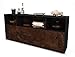 Produktbild Stil.Zeit Sideboard Enza, Korpus anthrazit matt, Front Industrie-Design Rost (180x79x35cm) Push-to-Open Technik & Leichtlaufschienen