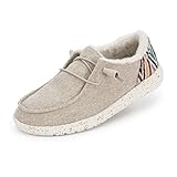Hey Dude Women's Wendy Funk Wool Beige Size 10 | Women’s Shoes | Women’s Lace Up Loafers |...