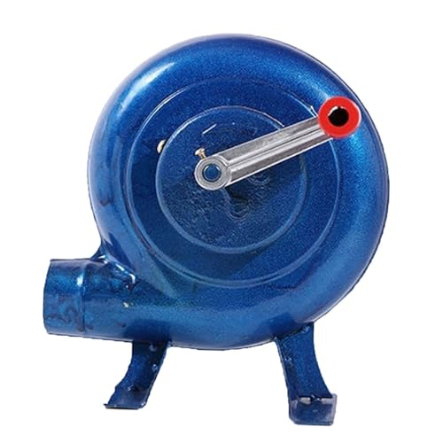 JOUFNING Mini Bruit Bas Ventilateur À Air - Forgeron Manuel Forge Souffleur, Barbecues Centrifuges Pompe À Charbon, Briquets À Charbon Forge BBQ, Ventilateur De Gril Lance-Flammes(80W)