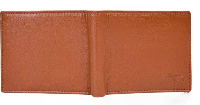 Image of WILD NAPA RFID Protected Brown Genuine Leather Wallets for Men (Tan)