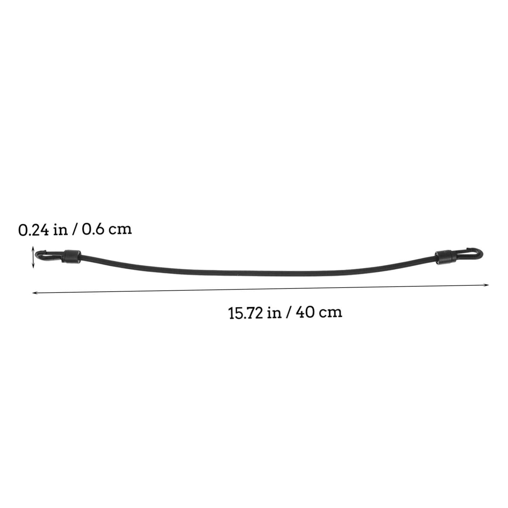 HEMOTON 6Pcs Elastic Tensioner Belts with Hooks for Motorbike Cargo Quick Release Tightening Rope for Securely Fastening Bikes and Luggage Durable Material Black