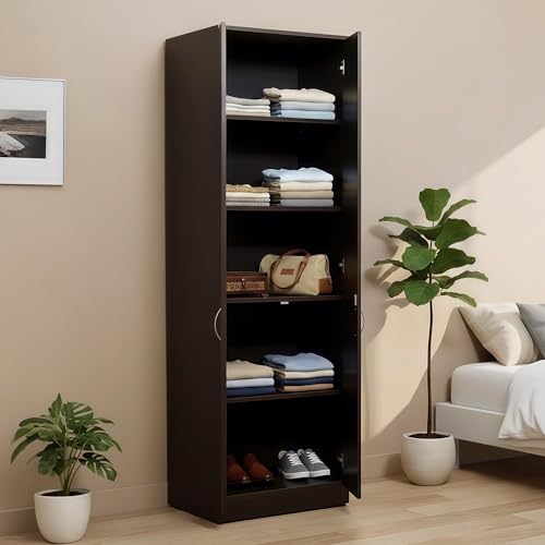 Green Soul Merlin 2 Door Engineered Wood Wardrobe for Bedroom | C...
