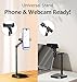 Webcam Stand Camera Mount Cellphone Stand for Webcam C925e C922x C922 C930e C930 C920 C615 Brio 4K, DSLR Camera Right Light with 1/4