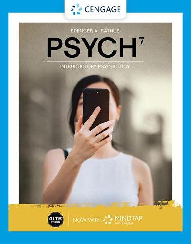 Psych (with Mindtap, 1 Term Printed Access Card) 0357378342 Book Cover