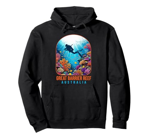 Exploring Great Barrier Reef Marine Park Australia Pullover Hoodie