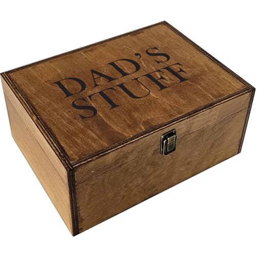 BeeGreeny Dad Gifts, Wooden Dad's Stuff Storage...