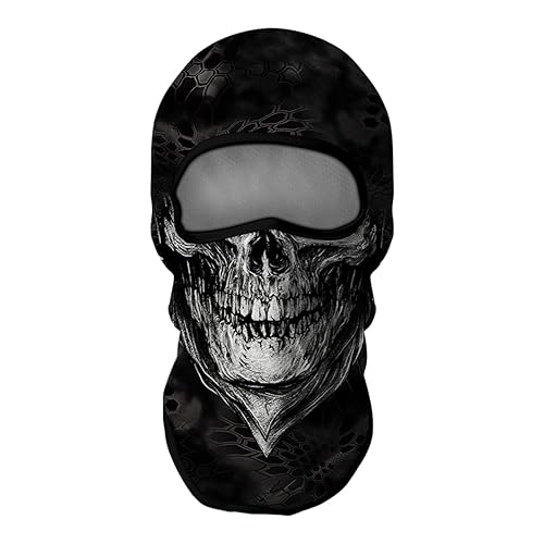 Image of Skull Full ski Mask, 3D Balaclava, UV Sun Protection,Motorcycle /Ski /Scarf /Cycling /Fishing for Men