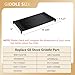 UPGRADED Cast Iron Griddle for GE Gas Stove Griddle Replacement Parts WB31x24738 JGB700SEJ4SS JGSS66SEL3SS Pan Stove Top Electric Stovetop