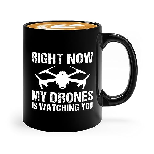 Drone Pilot Mug 11oz Black - Funny Drone & Plane Lover Gift