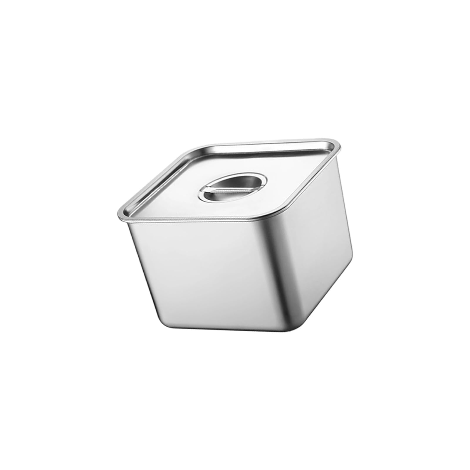 Stackable Square Condiment Containers Durable Non-Rusting Ingredients Cooking Base Storage Holder Tight Condiment Storage Case