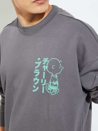 Image of Max URB N Men Oversized Peanuts Sweatshirt