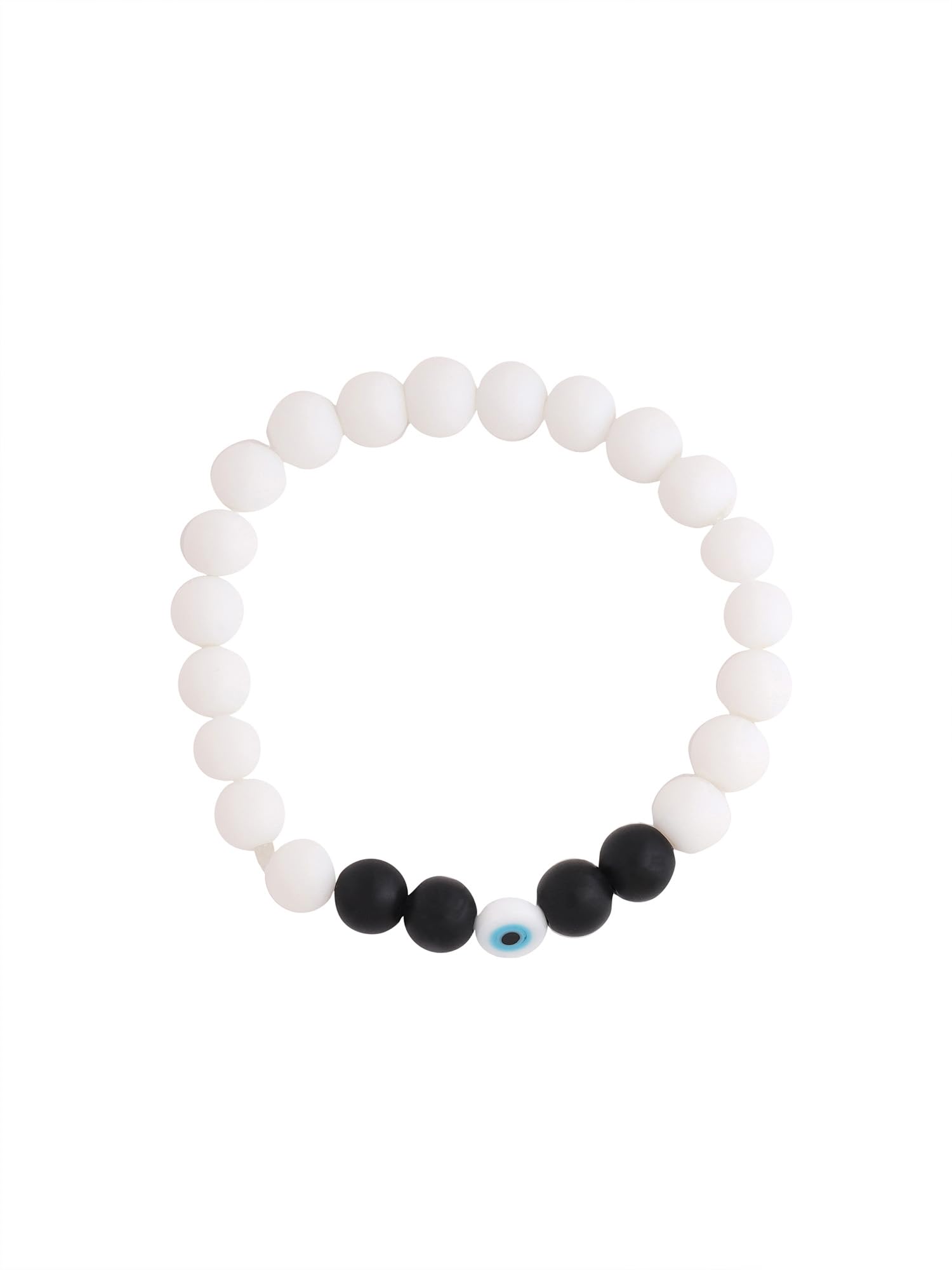 Yellow Chimes Evil Eye Bracelet For Women and Men | Fashion Blue Eye Stone White Bracelet Unisex Nazar Hand Bands Bracelet | Accessories Jewellery for Women | Birthday Gift for Girls & Boys (Design 7) (B0D4MGPP8D) Amazon Price History, Amazon Price Tracker