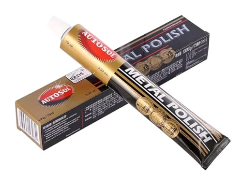 METAL POLISH - Pasta para pulir, limpiador y pulidor. Elimina el óxido y los contaminantes de los metales (acero, cromo, latón, cobre, plata, aluminio, etc.). Limpia joyas y piezas.