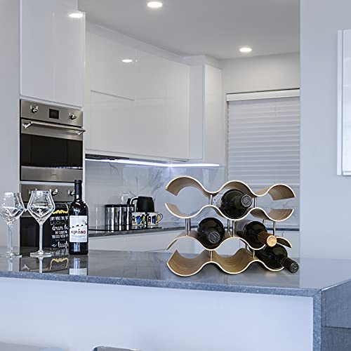 Daem Wijnrek voor 10 flessen | luxueus van hout | modern bamboe | wijnliefhebbers - Afbeelding 6