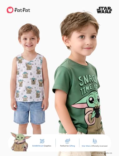 Image of Disney Marvel Spiderman Cars Stitch Star Wars Mickey Boy /Girl T-Shirt&Tank Top Set 2Pcs Short&Sleeveless Shirt Kid Cloth 2-9Y